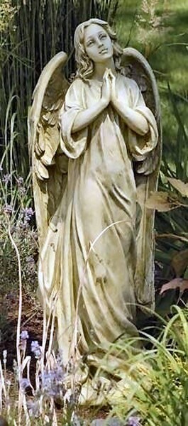 Praying Angel Garden Statue Large Decor for Memorial Decorative Art